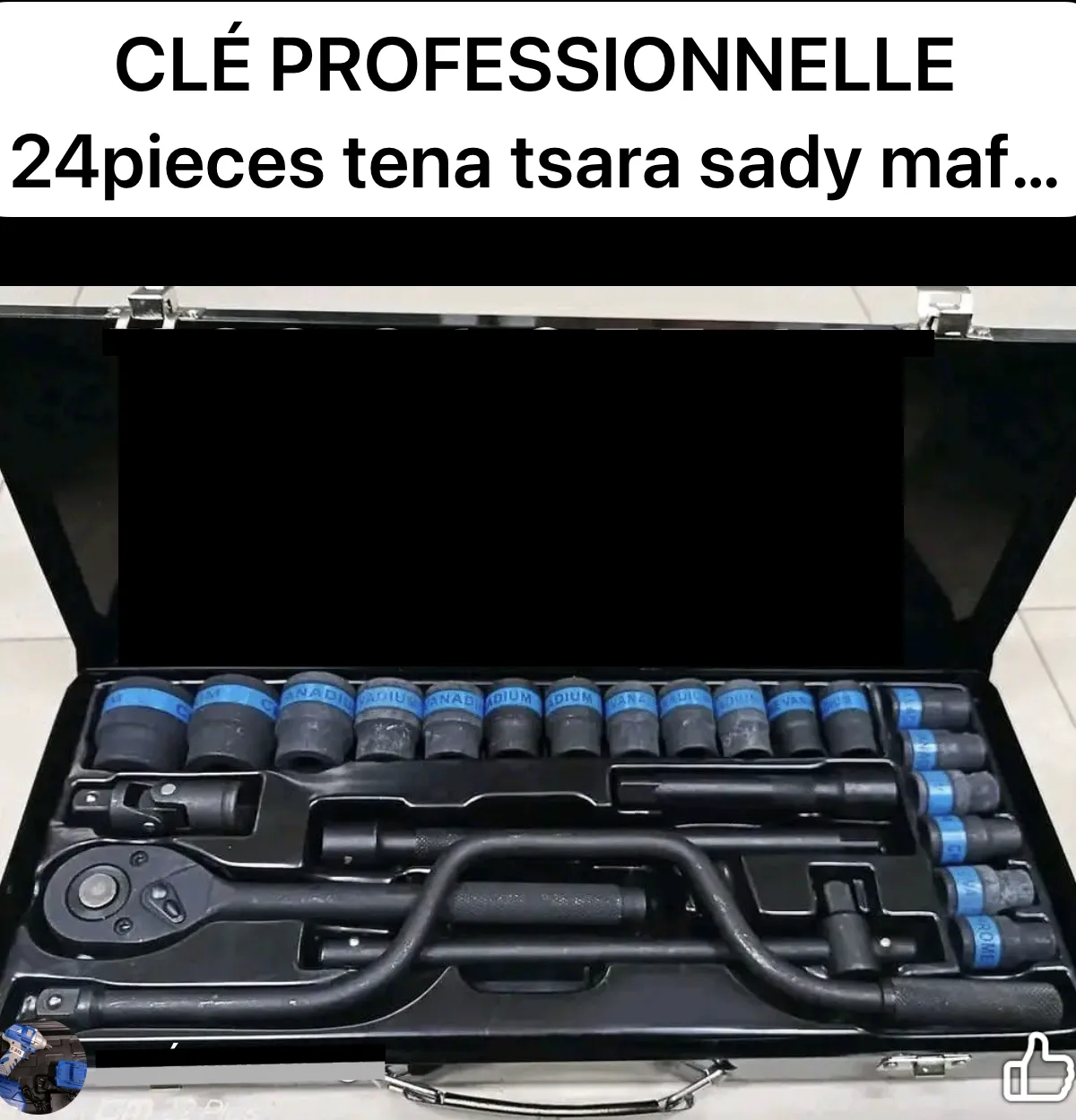 Clé à douille 24 pièces